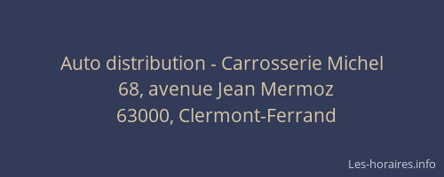Auto distribution - Carrosserie Michel