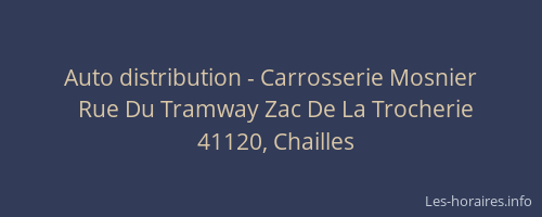 Auto distribution - Carrosserie Mosnier