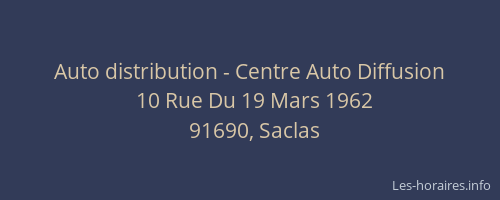 Auto distribution - Centre Auto Diffusion
