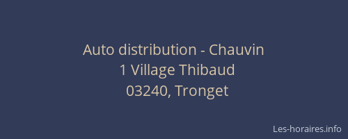 Auto distribution - Chauvin