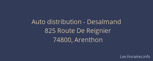 Auto distribution - Desalmand