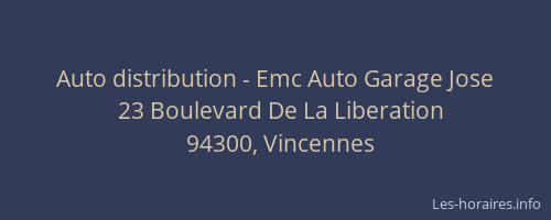 Auto distribution - Emc Auto Garage Jose