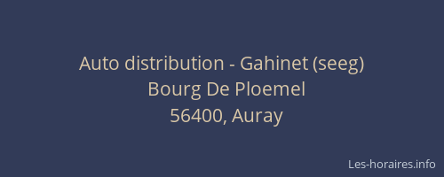 Auto distribution - Gahinet (seeg)