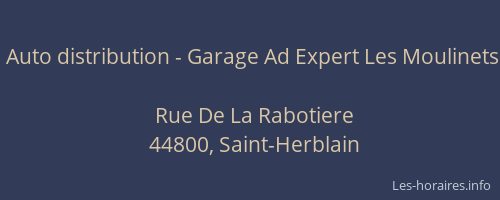 Auto distribution - Garage Ad Expert Les Moulinets