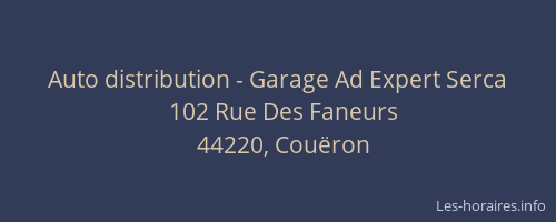 Auto distribution - Garage Ad Expert Serca