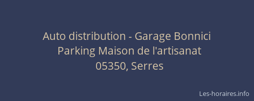 Auto distribution - Garage Bonnici