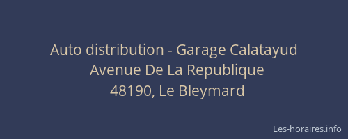 Auto distribution - Garage Calatayud