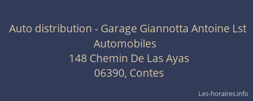 Auto distribution - Garage Giannotta Antoine Lst Automobiles
