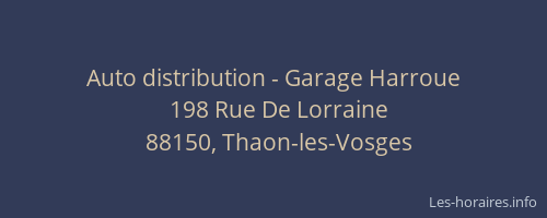 Auto distribution - Garage Harroue