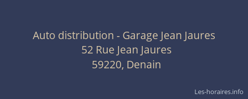 Auto distribution - Garage Jean Jaures
