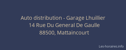 Auto distribution - Garage Lhuillier