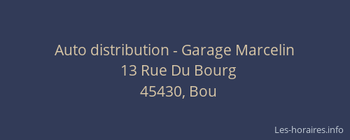 Auto distribution - Garage Marcelin