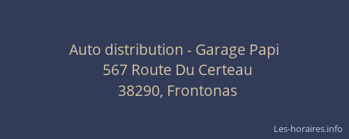 Auto distribution - Garage Papi