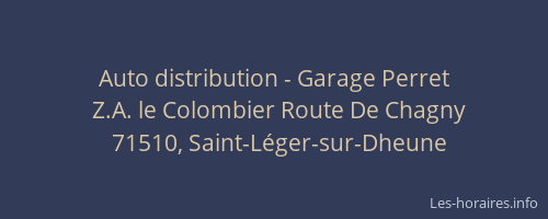 Auto distribution - Garage Perret