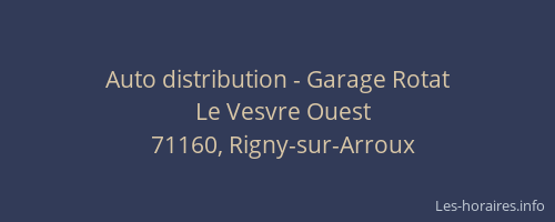 Auto distribution - Garage Rotat