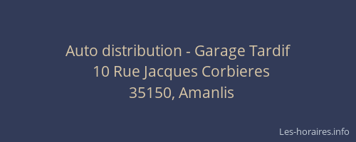 Auto distribution - Garage Tardif