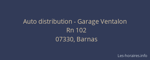 Auto distribution - Garage Ventalon