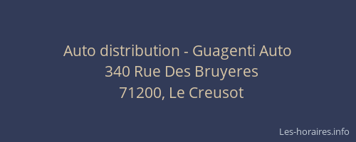 Auto distribution - Guagenti Auto