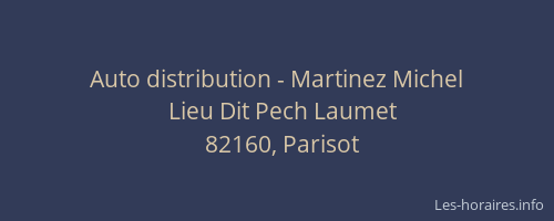 Auto distribution - Martinez Michel