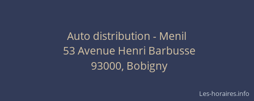Auto distribution - Menil
