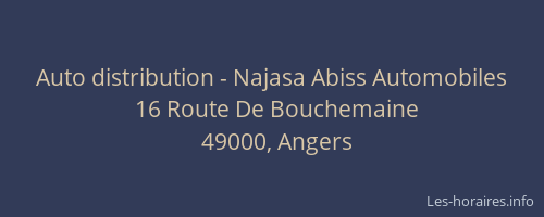 Auto distribution - Najasa Abiss Automobiles