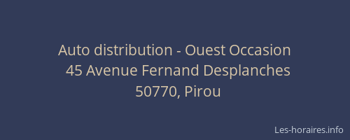 Auto distribution - Ouest Occasion