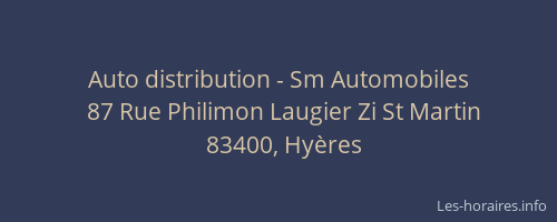 Auto distribution - Sm Automobiles