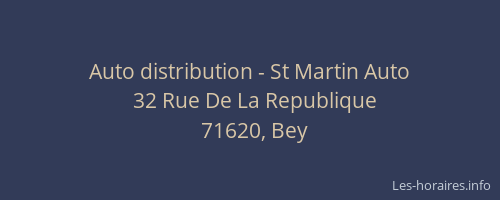 Auto distribution - St Martin Auto