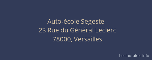 Auto-école Segeste