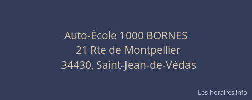 Auto-École 1000 BORNES