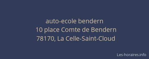 auto-ecole bendern