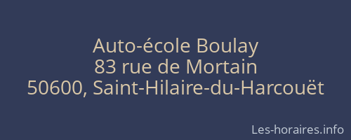Auto-école Boulay