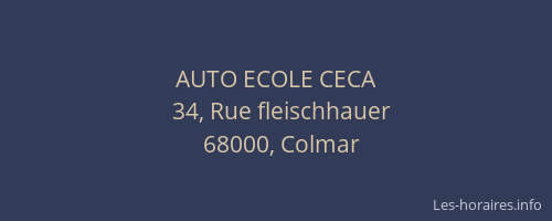 AUTO ECOLE CECA