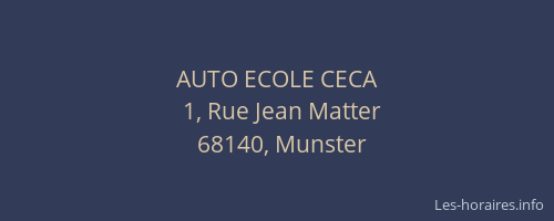 AUTO ECOLE CECA