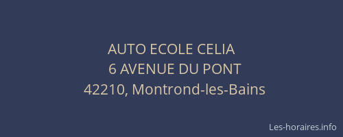 AUTO ECOLE CELIA