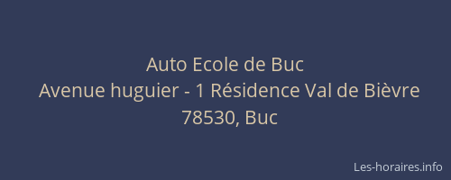 Auto Ecole de Buc