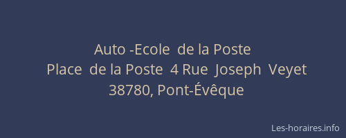 Auto -Ecole  de la Poste