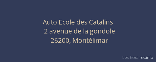 Auto Ecole des Catalins