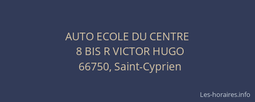 AUTO ECOLE DU CENTRE