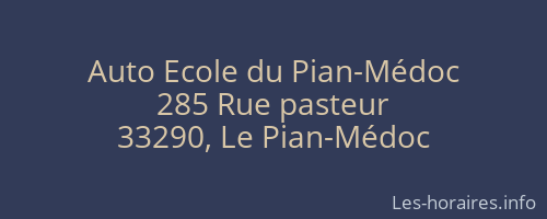 Auto Ecole du Pian-Médoc