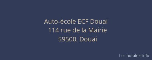 Auto-école ECF Douai