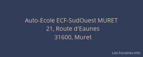 Auto-Ecole ECF-SudOuest MURET