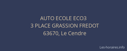 AUTO ECOLE ECO3