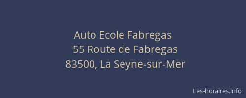 Auto Ecole Fabregas