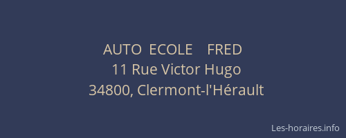 AUTO  ECOLE    FRED