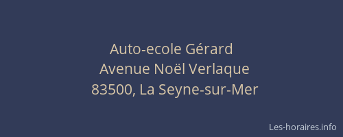 Auto-ecole Gérard