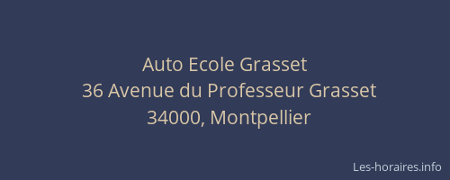 Auto Ecole Grasset