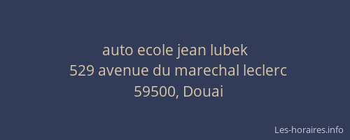 auto ecole jean lubek