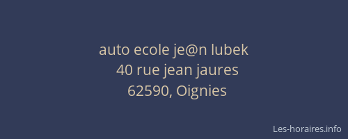 auto ecole je@n lubek