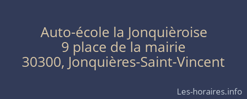 Auto-école la Jonquièroise